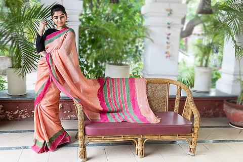 A gorgeous sari from The Saffron Saga