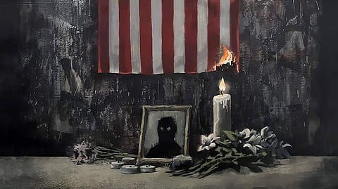 Artwork shared by Banksy