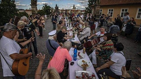 Celebration at Prague