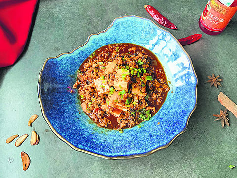 Mapo tofu chicken