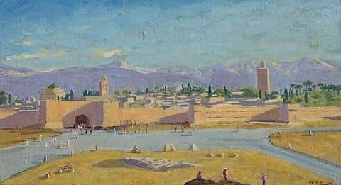 Sir Winston Churchill's only wartime painting offered at Christie's auction