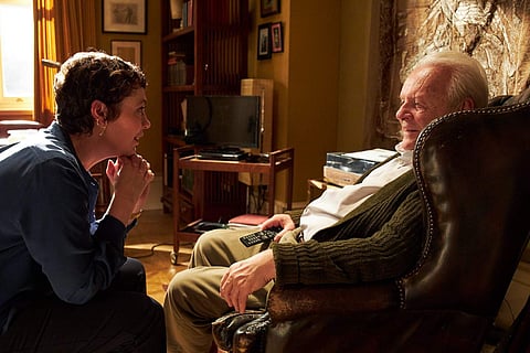Coleman and Hopkins in The Father