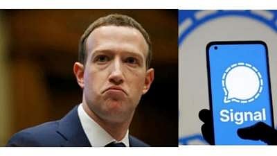 Facebook CEO Mark Zuckerberg and Signal