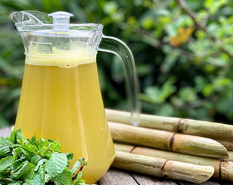 Fresh Crush in Chennai delivers sugarcane juice with immunity boosters like tulsi and karpuravalli