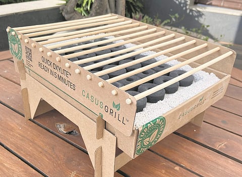 Weekend fun: This DIY Grill Kit made of cardboard is flameless and takes under two minutes to assemble