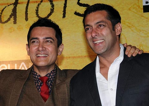 Aamir Khan with Salman Khan