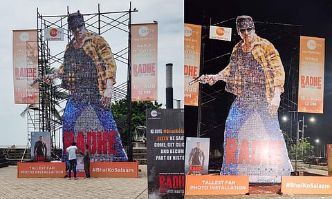 Life-size cutout of Salman Khan