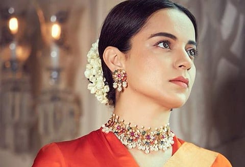 Kangana Ranaut took to her Instagram Story to share a news article, which talked about national multiplex chains in no mood to screen Thalaivii