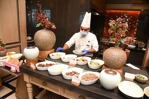 Salad section at Vintage Asia