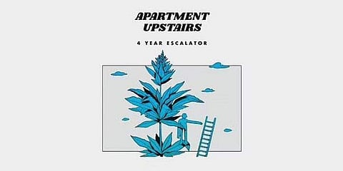 '4 Year escalator' by apartment upstairs