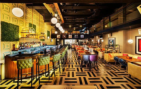 A glimpse of the interiors at Dank in T Nagar