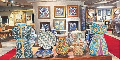  Turkish ceramics on display 