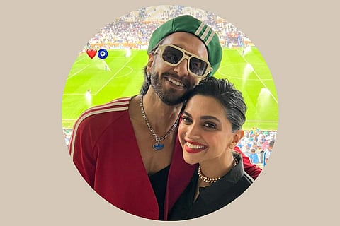 Deepika Padukone, Ranveer Singh at FIFA World Cup Finals