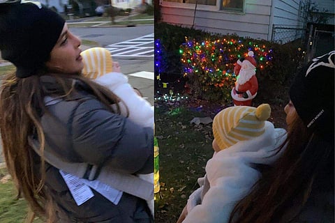 Priyanka Chopra with daughter Malti Marie Chopra Jonas