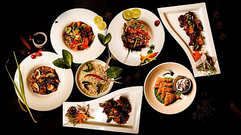 Asian Buffet spread