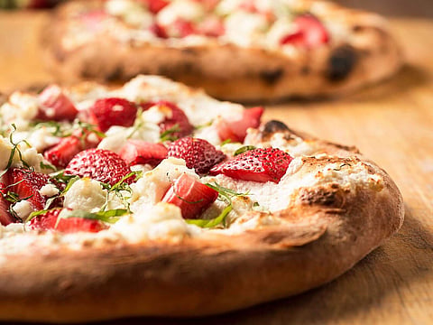 Mixed Berries and Cream Cheese Pizza