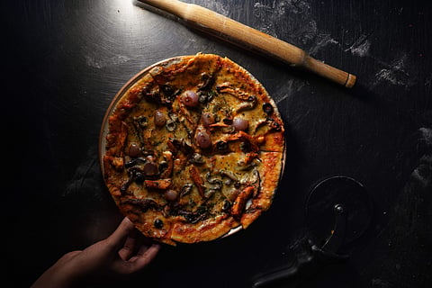 Very peri pizza
