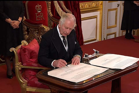 This is the first time the ceremony has been held since 1952 when Queen Elizabeth II took the throne