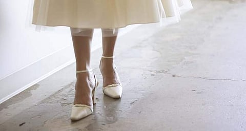 Satin shoes