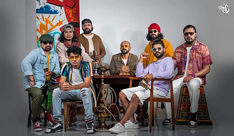 Masala Coffee band members: Varun Sunil, Crishna, Aslam, Daya Sankar, Preeth PS, Paul Joseph (Pauly), Amal Sivan and Steve Kottoor