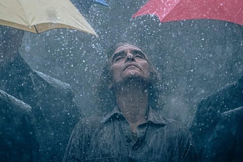 Joaquin Phoenix as Arthur Fleck in a still from Joker: Folie a Deux