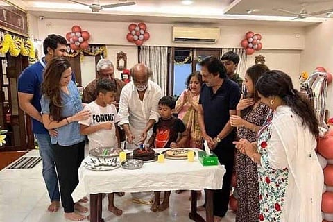 In frame: Rajinikanth's 73rd birthday celebration