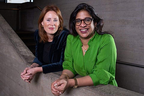 In frame: Indhu Rubasingham (R) with National Theatre's Executive Director Kate Varah (L)| Pic credit: National Theatre