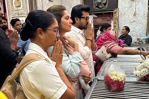 Ram Charan visits Mahalaxmi temple