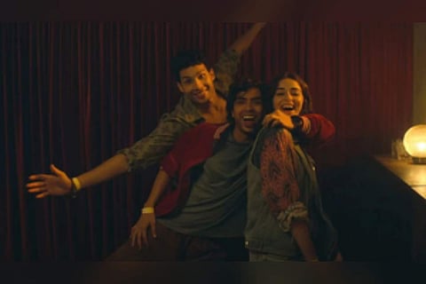 Ananya Panday, Adarsh Gourav and Siddhant Chaturvedi in Kho Gaye Hum Kahan