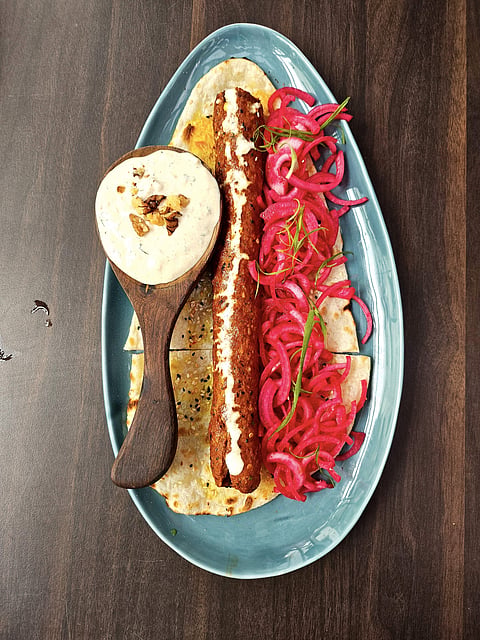Kashmiri naan kebab