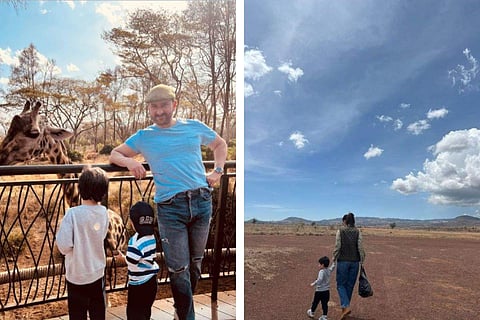 Kareena, Saif, Taimur, and Jeh on their Africa vacation