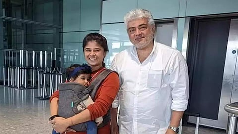 Ajith Kumar carries bag of woman travelling with toddler, netizens appreciate gesture