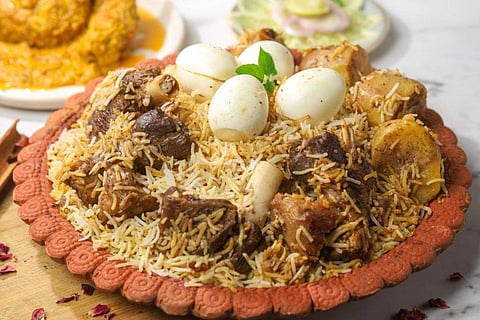 Mutton biryani from Matka Garam