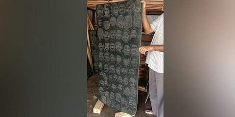 Portraits on stone