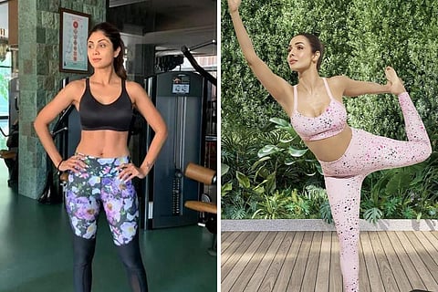 (L-R) Shilpa Shetty, Malaika Arora