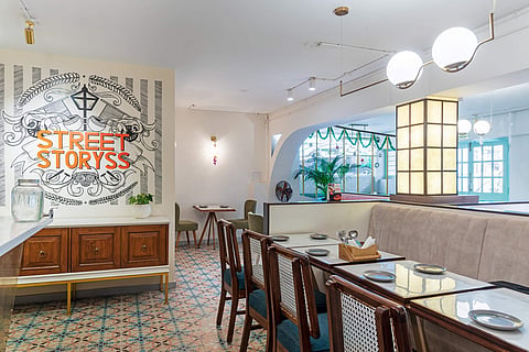 A section of the restaurant