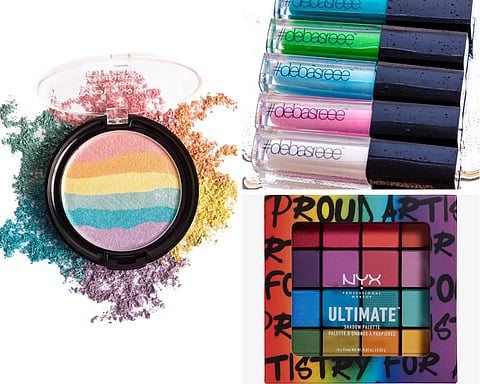 Rainbow makeup