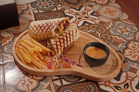 Paneer BBQ Wrap