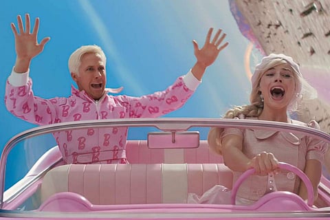 Margot Robbie and Ryan Gosling in Barbie
