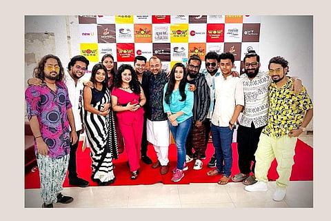 The musicians at the launch