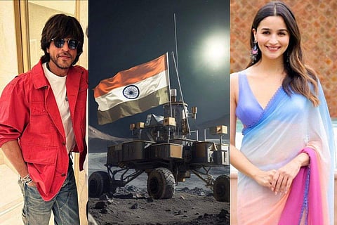 Chandrayaan 3 rover successfully lands on the moon, Shah Rukh Khan, Alia Bhatt and Bollywood Reaction