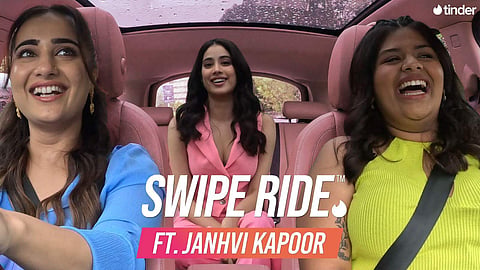 Jhanvi Kapoor tenders dating advice on Tinder’s Swipe Ride show with Kusha Kapila
