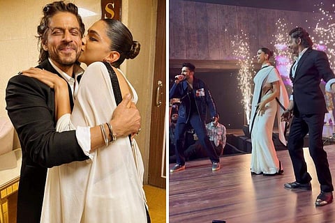 Anirudh Ravichander sings as SRK, Deepika Padukone groove to Chaleya at Jawan's success bash