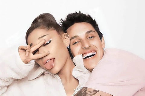 In frame: Ariana Grande and Dalton Gomez