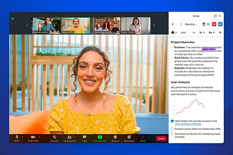 Zoom introduces Notes tool to edit texts during a video call
