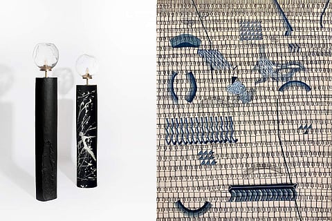 Pieces on display