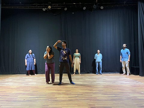 At rehearsal