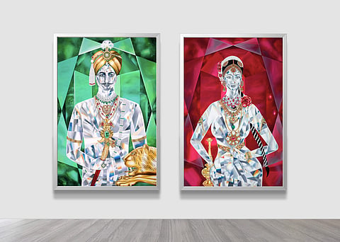 Royal Mysore Maharaja Maharani Paintings