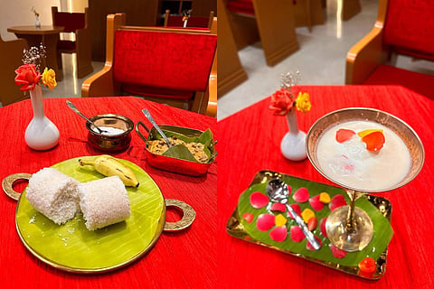 Puttu Kadalai and Elaneer Payasam at the cafe