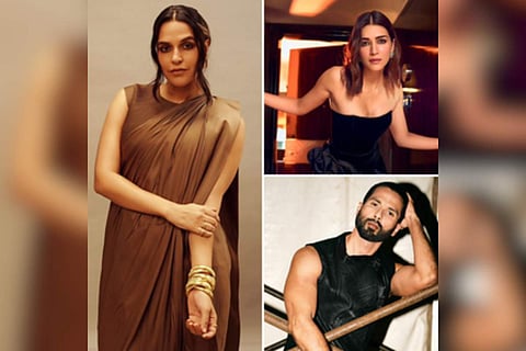 Neha Dhupia, Kriti Sanon, and Shahid Kapoor